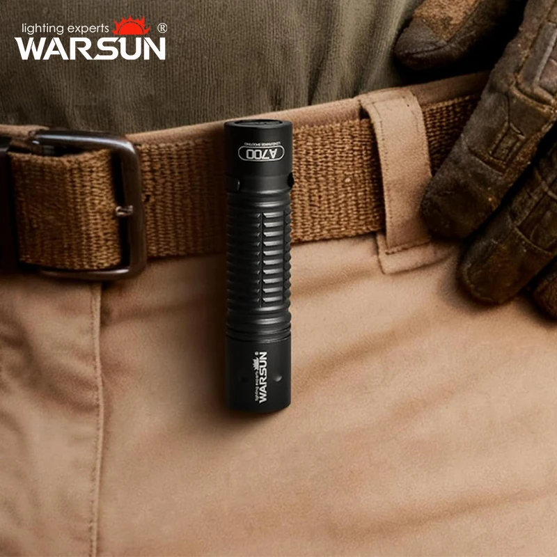 WARSUN 18650 Emergency Torch Type C Rechargeable 800 Lumen Small Portable Hand Lamp Long Shot Flashlight for Camping