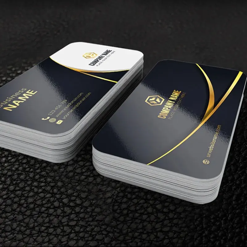 Custom PVC Business Cards Plastic Waterproof Cards Personalize Design Round Corners Glossy Matte Frosted Card Holder Porte Carte