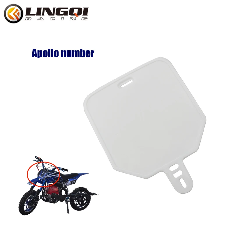 LESQUE  Apollo Number Plate Motorcycle Front Plastic Number Plate Fenders Cover For Apollo Motorcycle Pit Dirt Bike