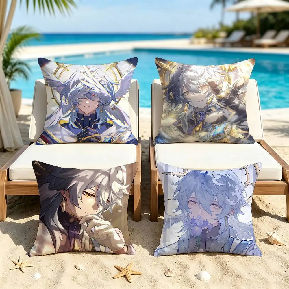 H-Honkai Star Rail Sunday  Square Pillow Case Multi Sizes For Car Home Bedroom Decor Custom Valentine Gifts