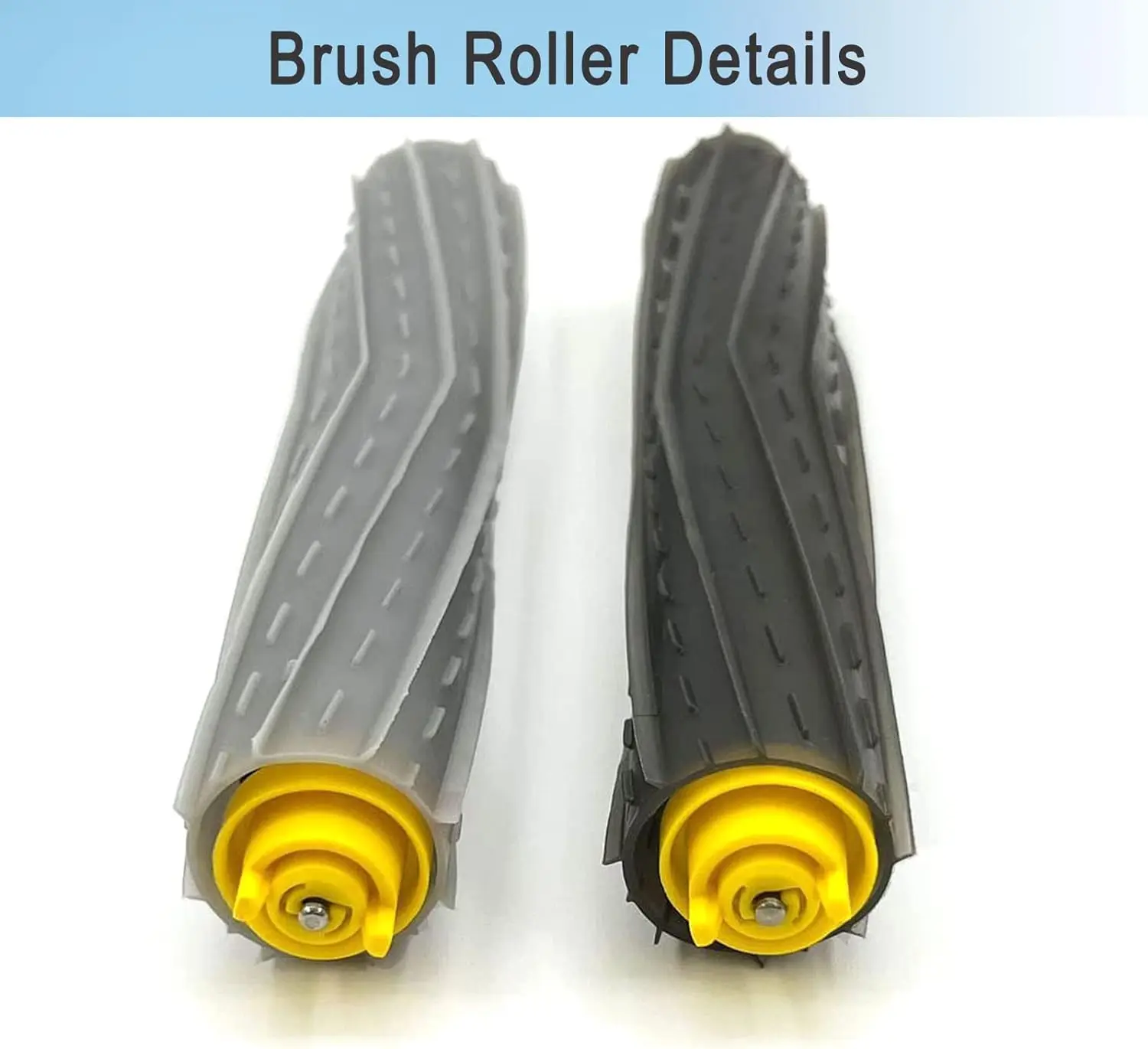 2 Sets Multi-Surface Rubber Brush Roller for iRobot Roomba 800 900 Series 805 860 870 871 880 890 960 961 964 980 981 Vacuum