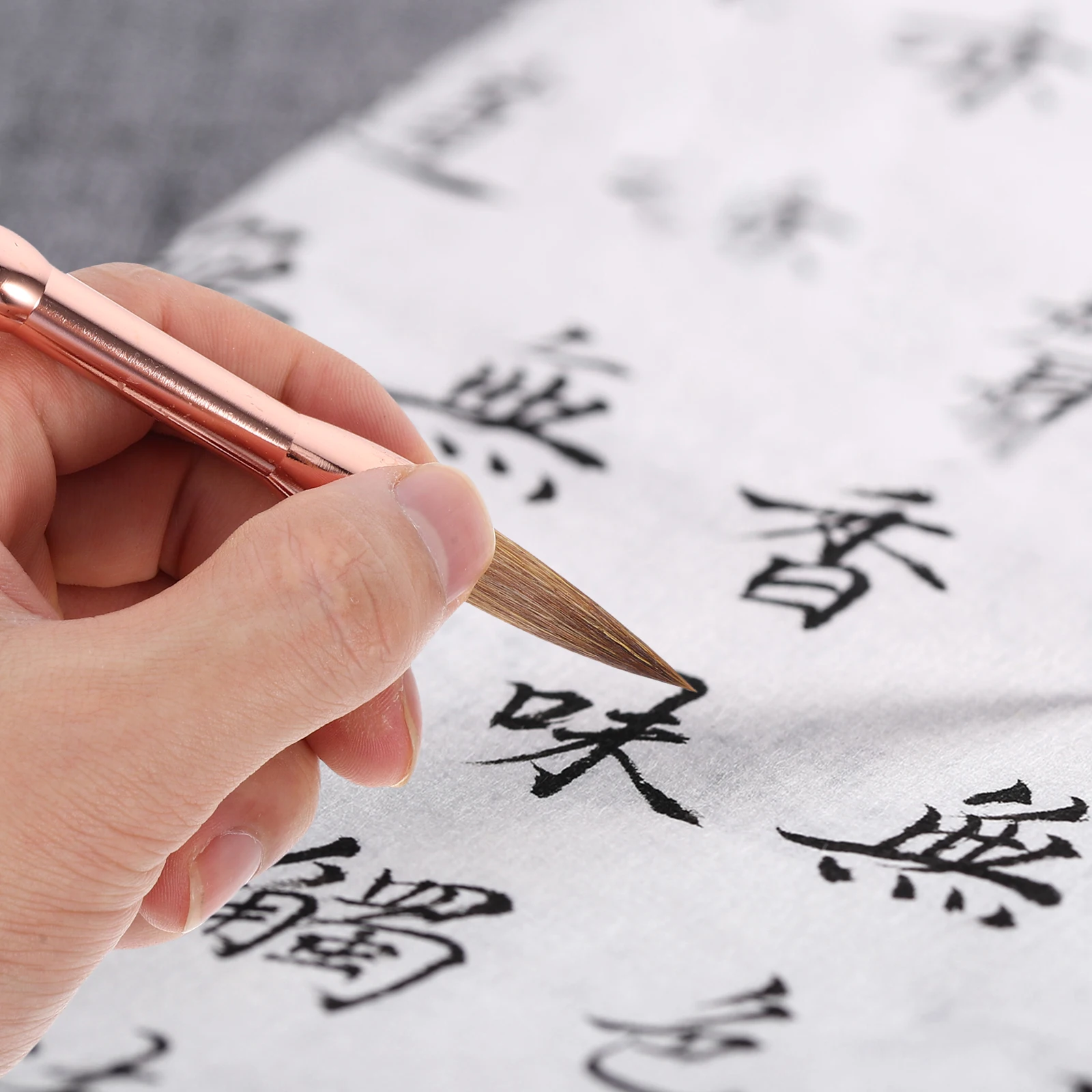 

Mini Calligraphy Copper Rod Chinese Paint Brush Professional Writing Pens Watercolor Painting Tool Sturdy Smooth