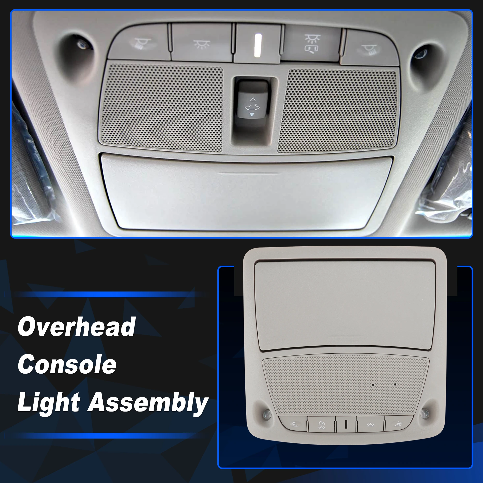 

UXCELL купольный светильник, верхняя консоль в сборе для Nissan Altima Sentra 2013-2018, бежевый