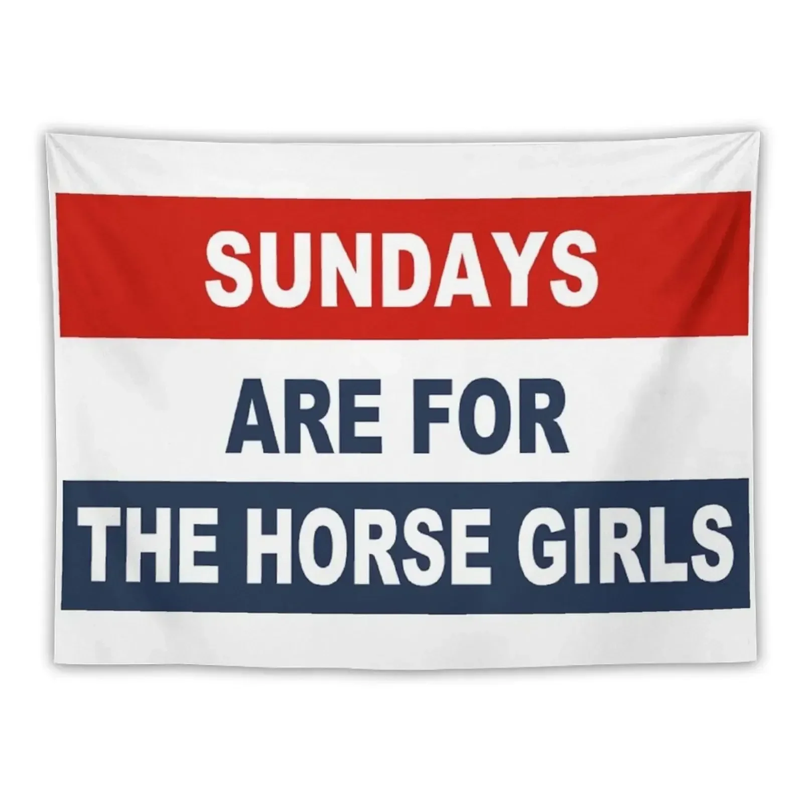 

Sundays are for the horse girls Tapestry Room Design Outdoor Decor Cute Room Decor Tapestry