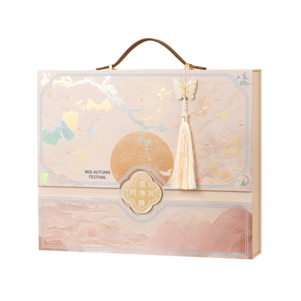 

Chinese Style Mid-Autumn Gift Box High Grade Luxury Moon Cake Box Empty Box 6/8 Grids Egg Yolk Crisp Packaging Box