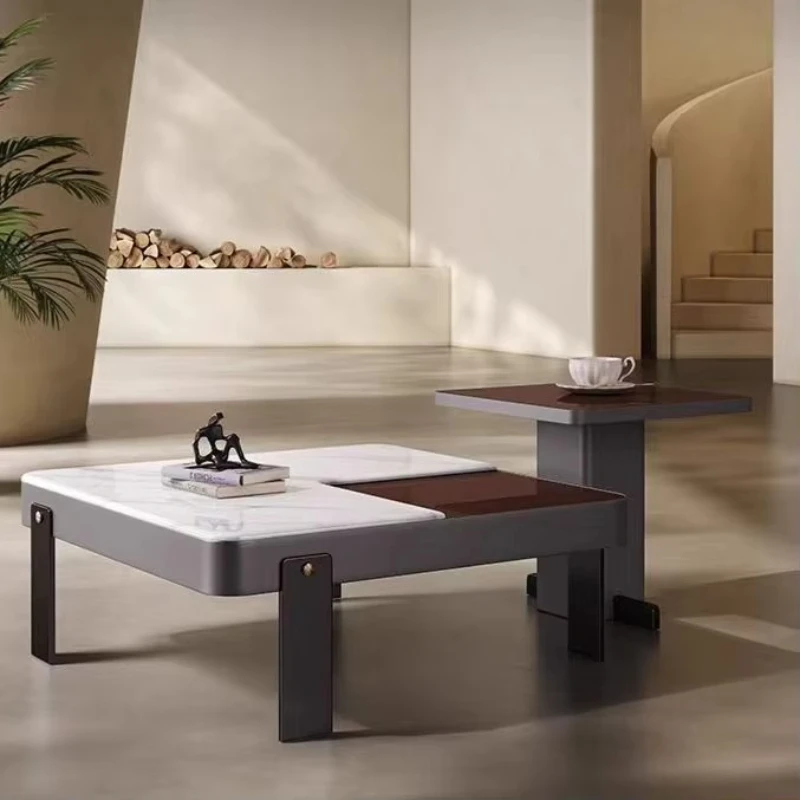 

Modern coffee table and TV cabinet square Nordic family hotel furniture center table