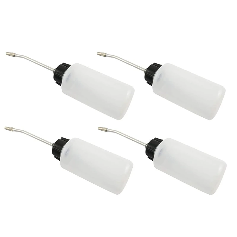 Oliatore per macchina da cucire, oliatore ad ago, distributore di olio da 120Ml con beccuccio ad angolo lungo, tappo a vite flacone per olio con beccuccio esteso 4 pezzi