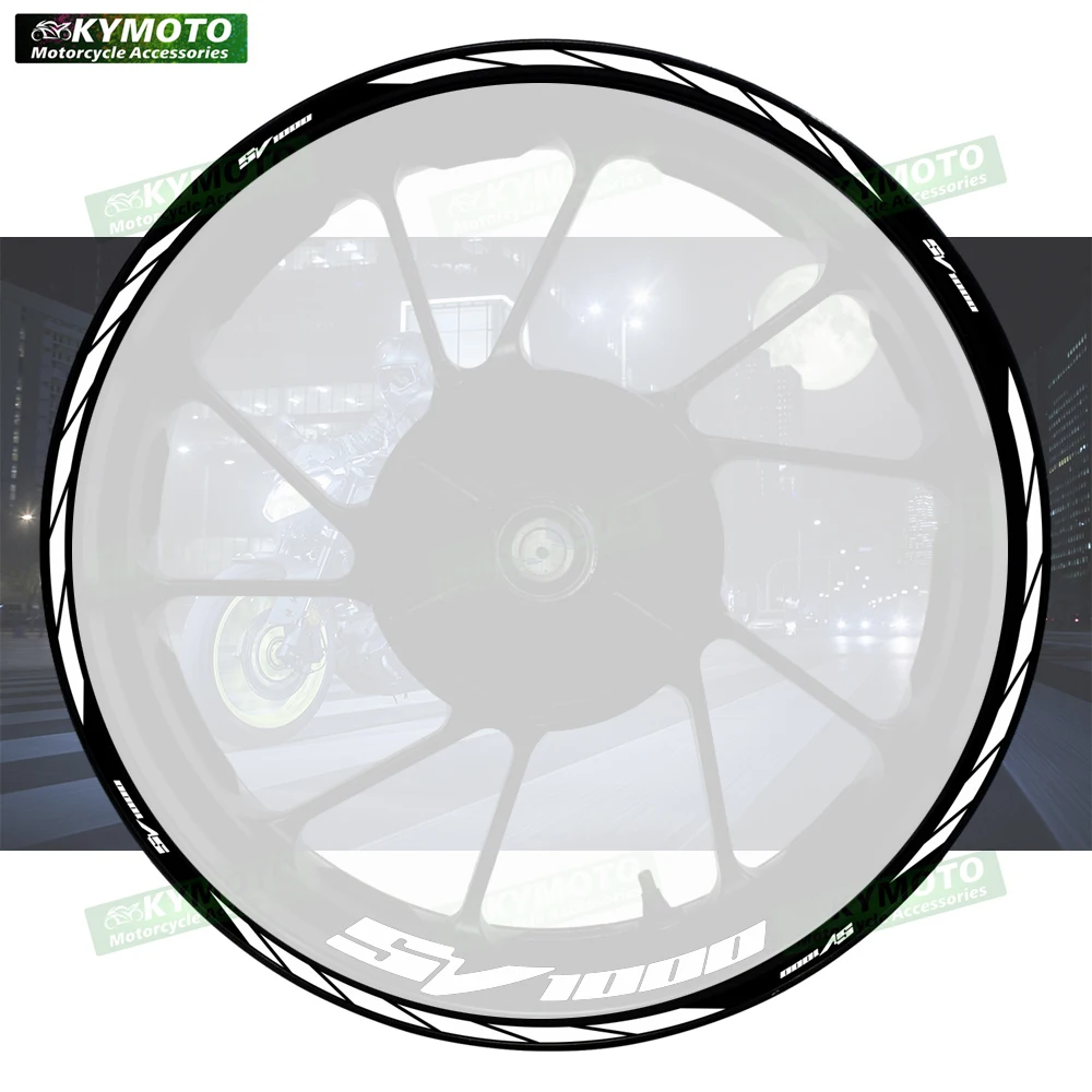 

Аксессуары для мотоциклов SV1000 SV 1000, 17-дюймовые наклейки на передние и задние колеса, модифицированные втулки, светоотражающие наклейки на обод колеса