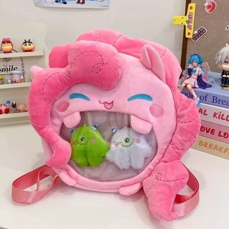 

My Little Pony Plush Mouth Bag Itabag Translucent Display Large Capacity Portable Storage Holiday Gift Commuting Festival Gift