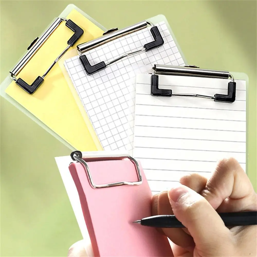 Notebooks 50sheets Clipboard Notepads Writing Pad Paper Holder Clip Folder Board Thickened Panel Mini Memo Pad Office Supplies