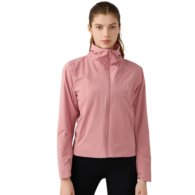 

Mermaid Curve New Windproof Waterproof Anti-Stain Slim-Fit Fleece-Fit Vertical Collar Outdoor Camping Hiking Climbing Suit