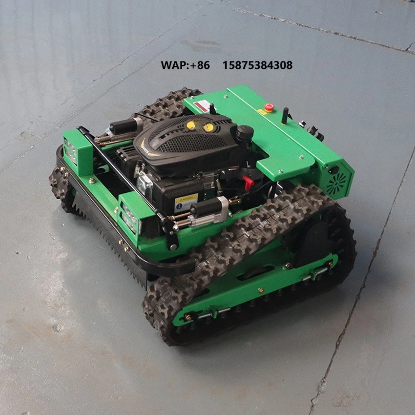 CE 225/452CC AI Robotic New Automatic Grass Cutter Remote Control Crawler Lawn Mower with Sonw Blade