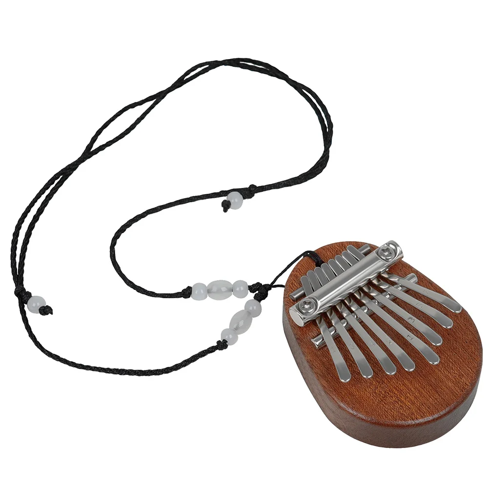 

Thumb Piano Necklace African Finger Mini Musical Instrument Kalimba Jewelry Instruments Christmas