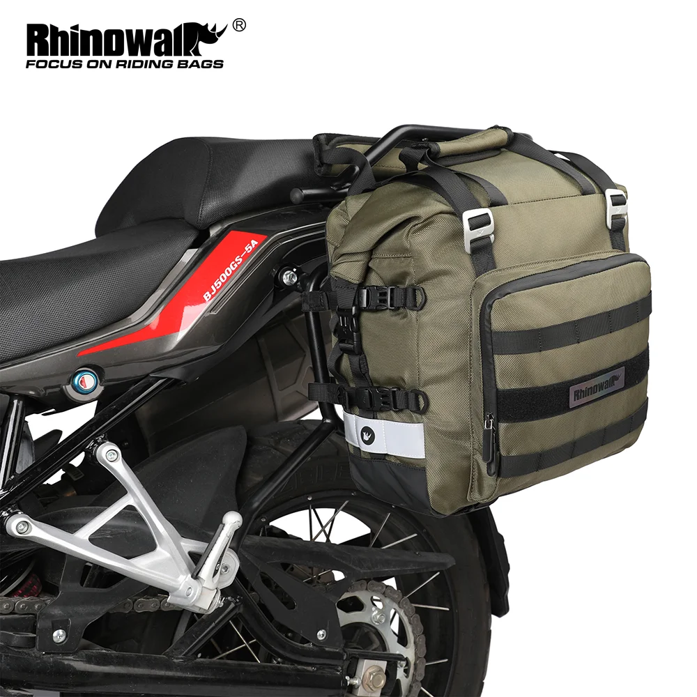 Rhinowalk Motorcycle Side Bag 20L Motor Saddle Bag Waterproof Inner Bag Outdoor Cycling Motor Bag Riding Case Luggage Backpack