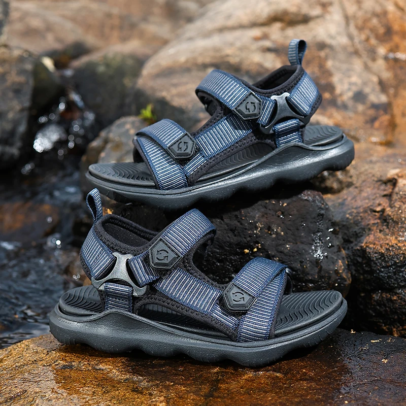 Kinder Sommer Lässige Atmungsaktive Sandalen Offene spitze Rutschfeste Strandschuhe für Kinder Jungen Outdoor Sport Walking Größe 30-40 – Detail 8