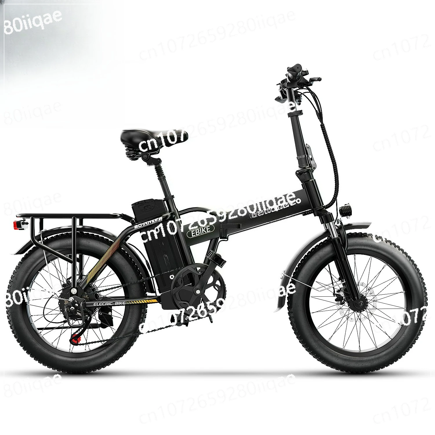 

Folding Electric Moped, Bicycle Aluminum Alloy Lithium Battery Snowmobile Shock Absorber