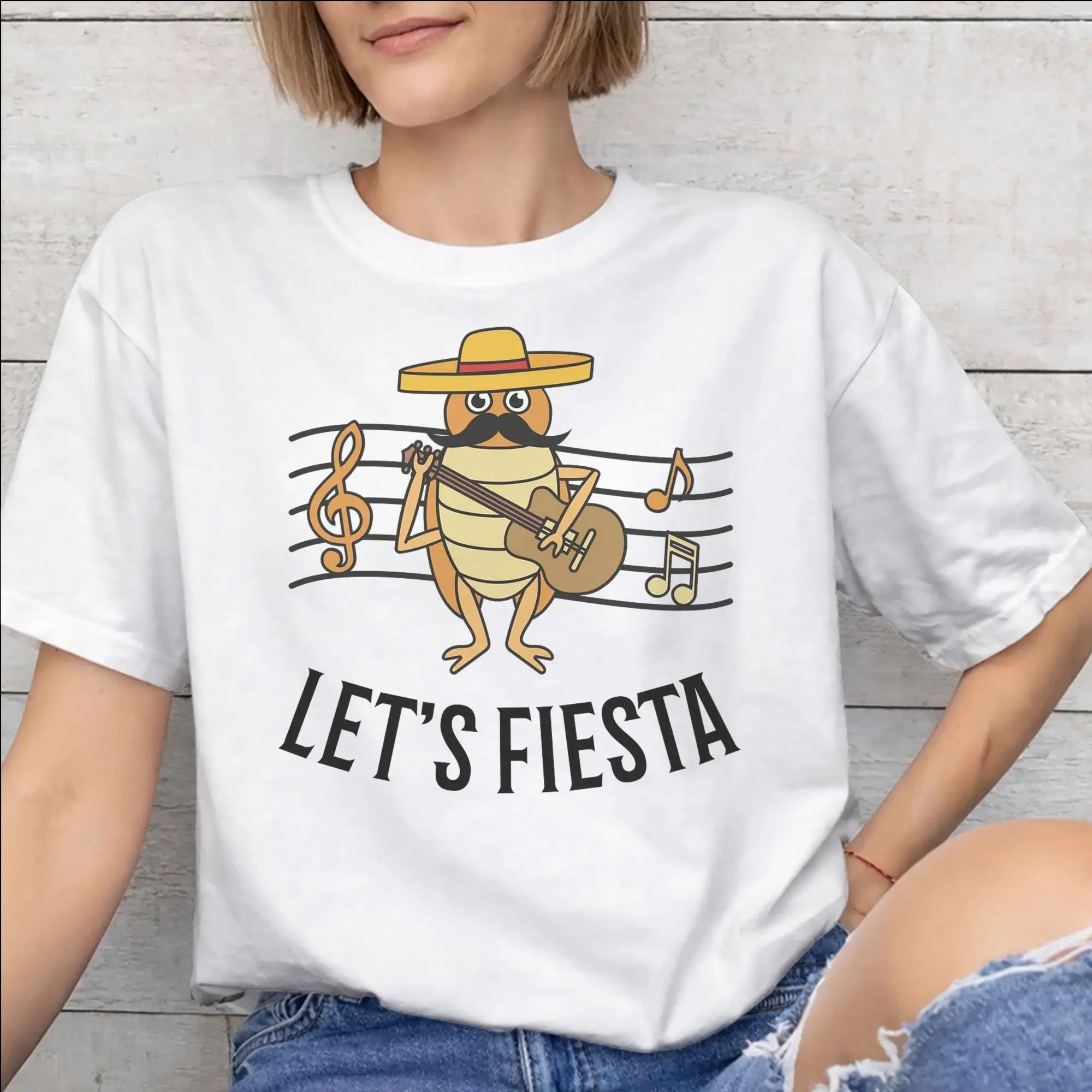 Let's Fiesta Cinco De Mayo  Outfit Men Women T Shirt 100% Cotton Tee Graphic Printed  T-shirt Clothing