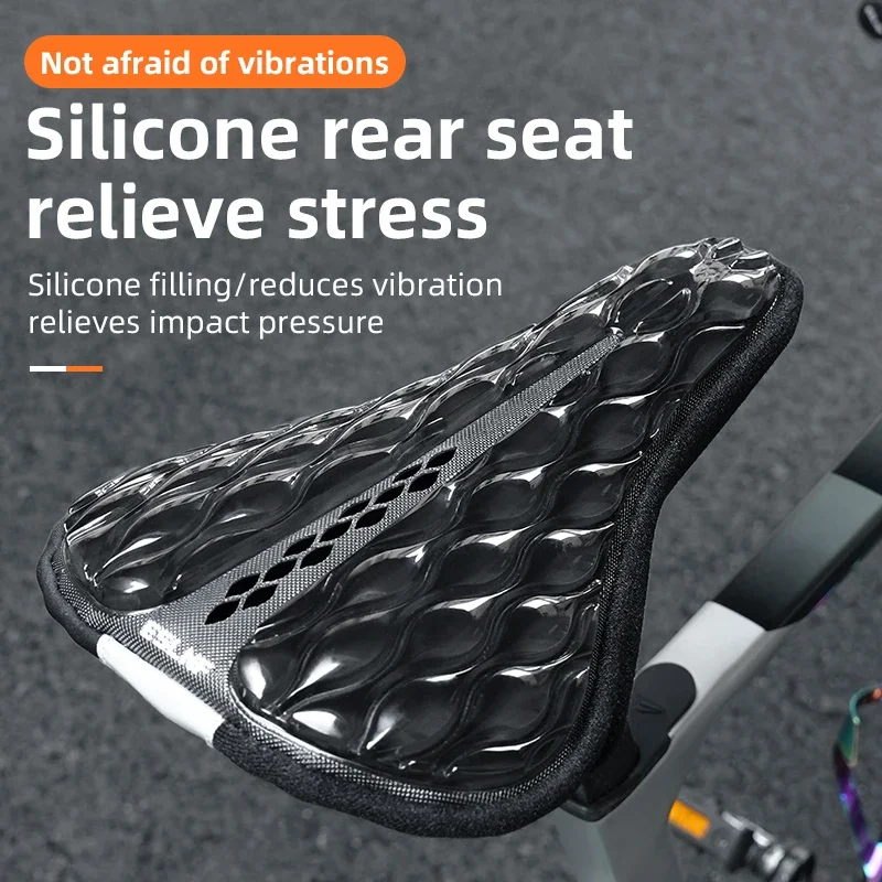 

Silicone Bicycle Seat Cover Cycling Seat Cover Soft And Thick Foam Padding Rainproof And Dustproof Comfortable Riding Equipment