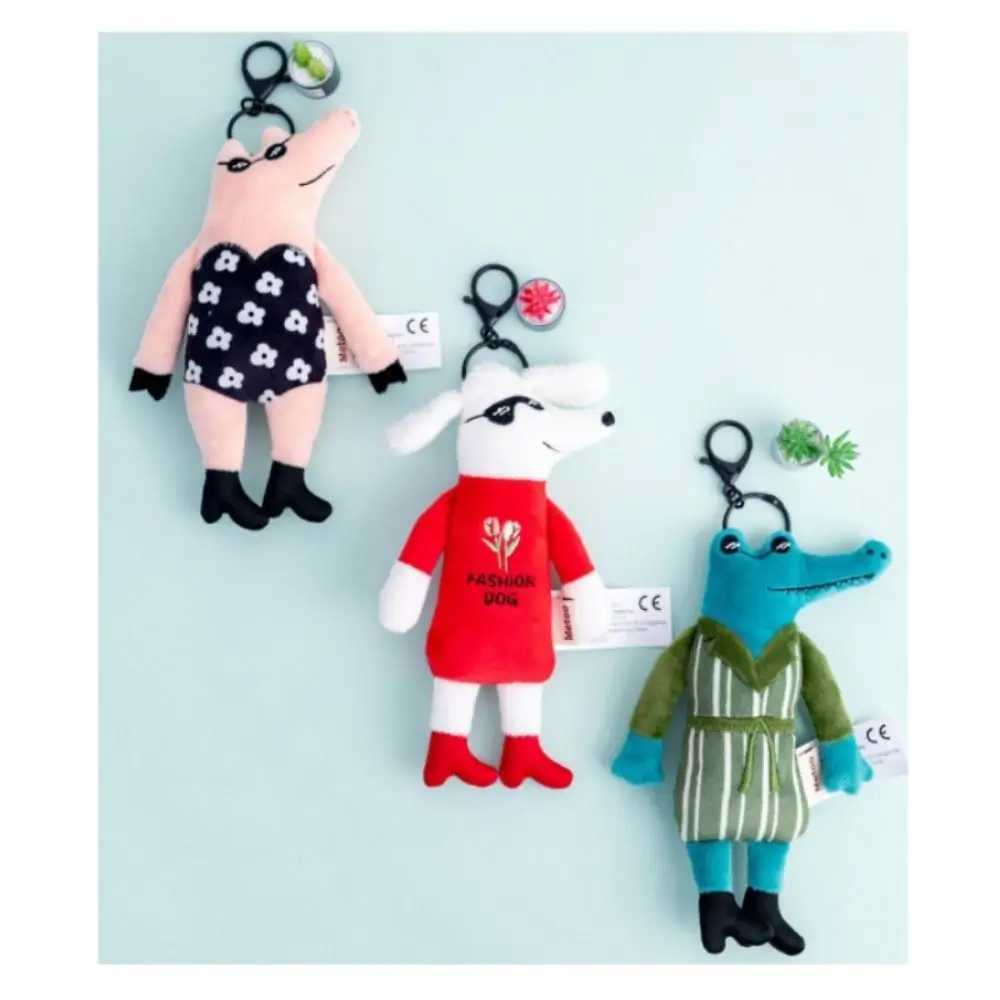 

Fashion Cloths Plush Doll Keychains Funny PP Cotton Bag Pendant Key Rings Gifts Stuffed Animal Key Chains Bag Pendant Accessorie