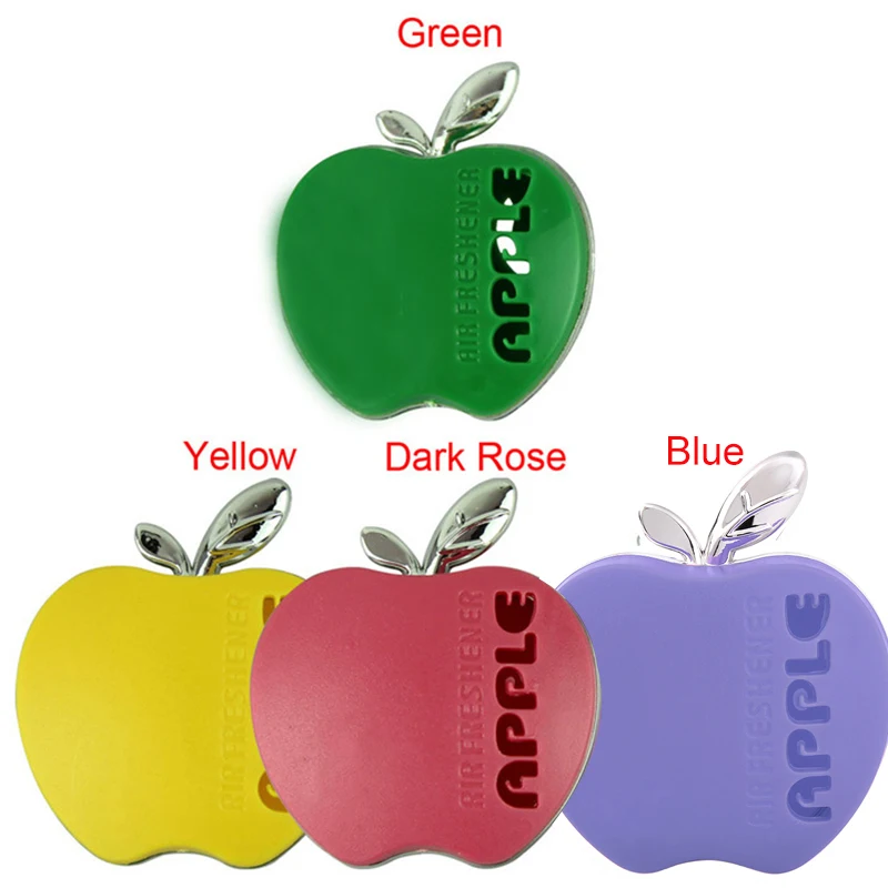 Car Interior Perfume Air Freshener Apple Shape Original Fragrance Lemon Apple Strawberry Lavender Scent Automobile Accessories