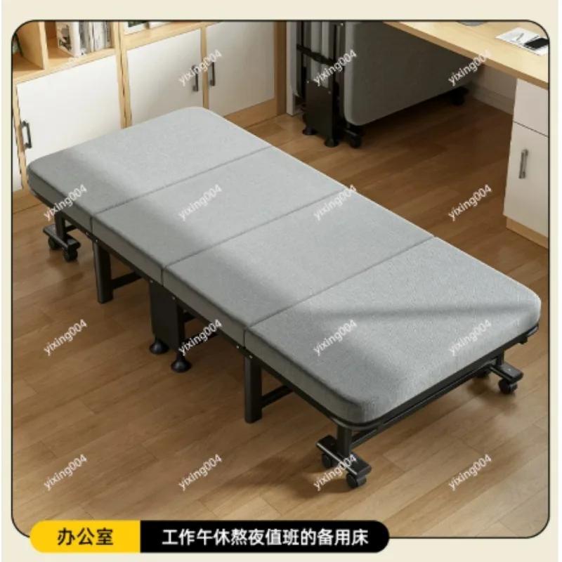 Office Foldable Single Bed, Adjustable Nap Cot for Adult Home Workplace Lunch Break Relaxation