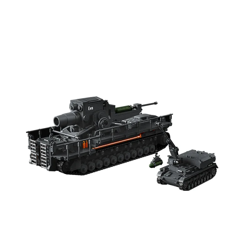 12GO 97026 WWII Karl Mörser Giant Shell Ammunition Vehicle Model