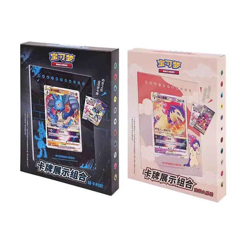 オリジナルポケモンtcgカードディスプレイコンビネーション第3弾tcgカードティフリオンとルカリオエターニティサプライズカードギフト