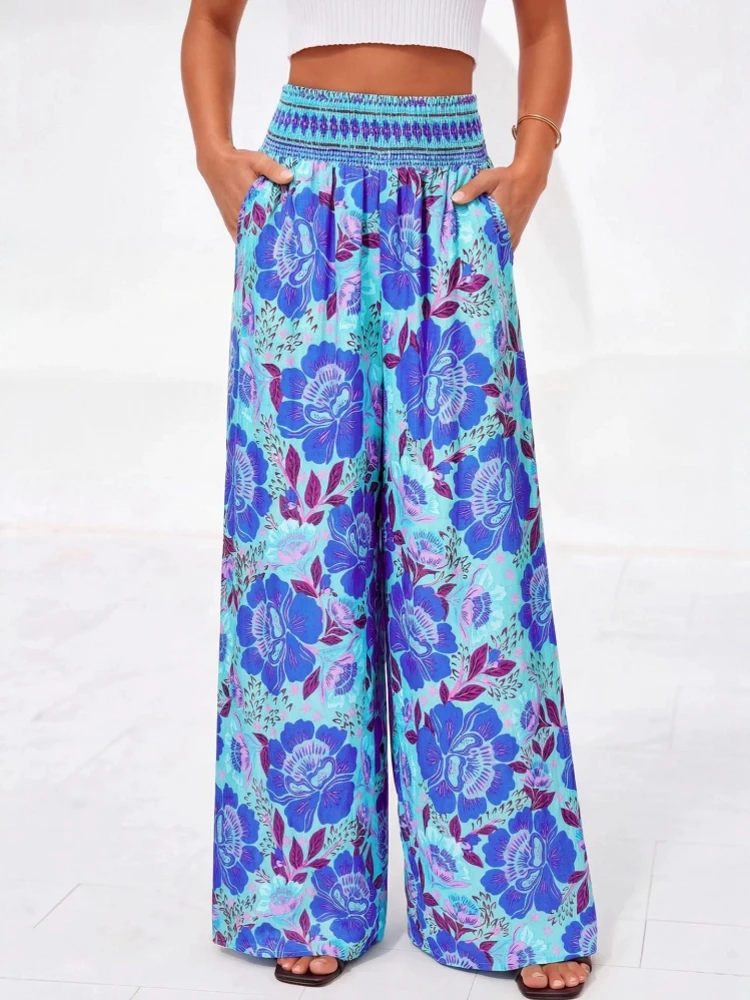 

Women Bohemia Trim Cover Up Pants Beach Cover Up Cover Ups For Swimwear Beach Ruffle Pants 2026 Summer Pants Купальник