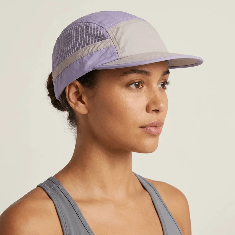 Color-Blocked Quick-drying Baseball Cap Retro 5-panel Soft Brim Breathable Peaked Cap Lightweight Sun Protection