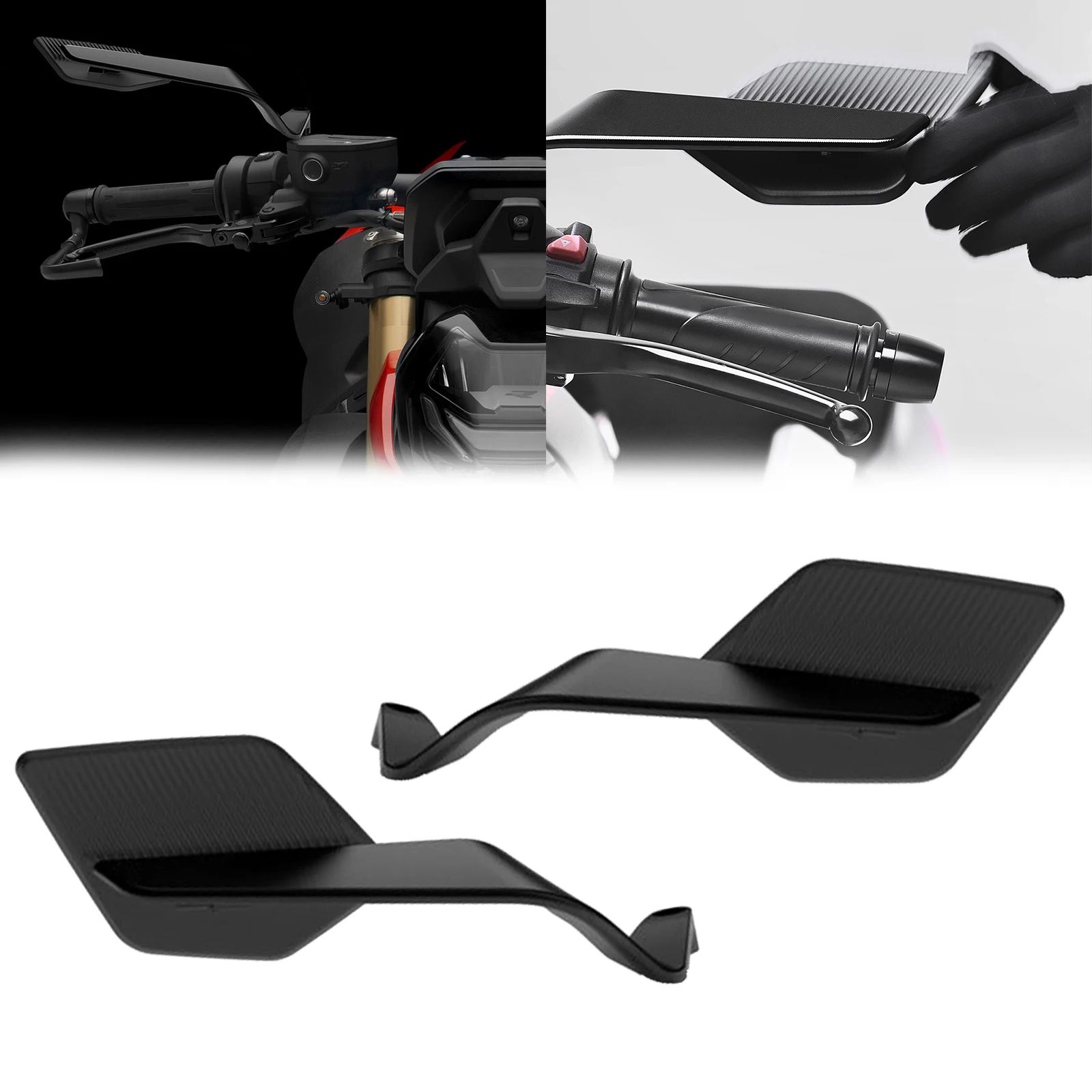 For Speed Triple 1200 RS 2021-2024 new rearview mirror street car adjustable invisiblemirror fixed wing rotating side mirror
