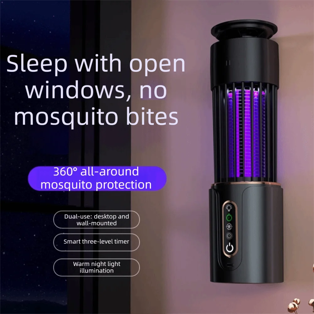 壁掛け式電気蚊取りランプ-usb充電式自立型電気ショック蚊取り器-ナイトライト