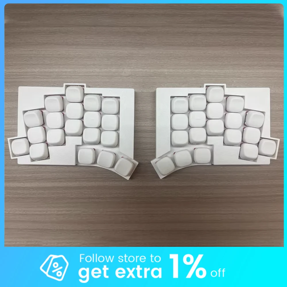 

TOTEM Split Keyboard Wireless Hot Swap Support ZMK 38Keys 150mah Battery TOTEM Split Keyboard PLA Customize PC Gamer Accessories