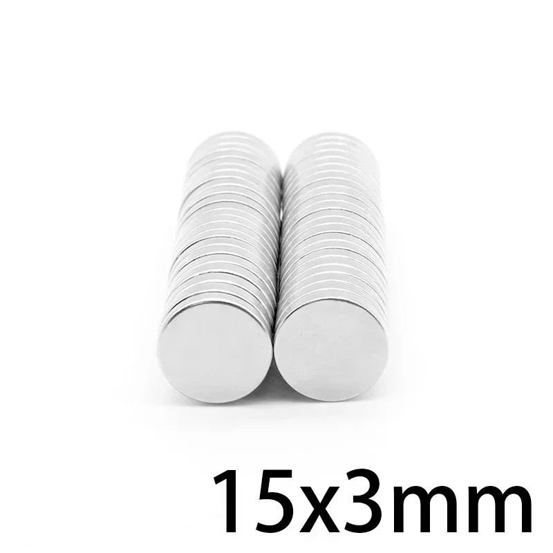 10/20/50/100PCS 15x3mm Disc Rare Earth Magnet Bulk Round Magnetic Magnet Strong Neodymium Magnets