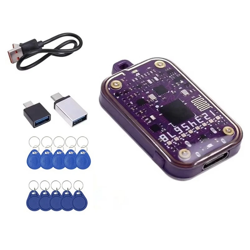 

B37B-RFID Устройство считывания смарт-карт 125 кГц Копировальный аппарат для бейджей 13,56 МГц NFC-декодер Дубликатор IC Id Чип-тег Клон Ntag213 215 Ключевой писатель