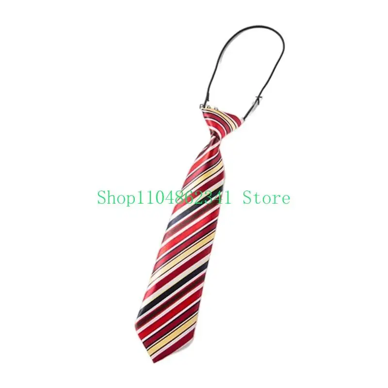 652F Pre-tied Neckties Kid Striped Bow Tie Pre-tied Ties For Boy Neckties Uniform Tie