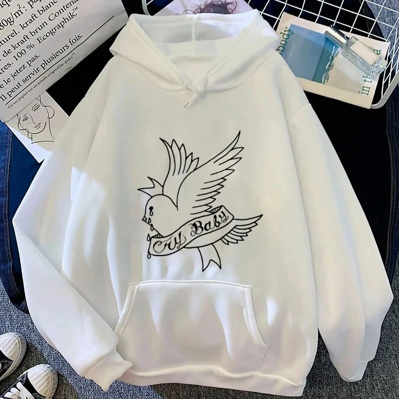 Love Will Rock Lil Peep Autumn Winter Warm Hoodie Letter Printed Pattern Pullover Women's Long Sleeve Top Hoodie Sportswear