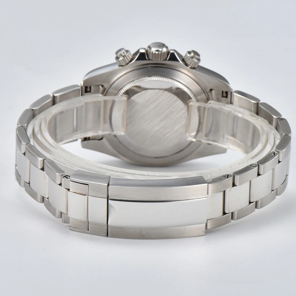 นาฬิกาหรูสั่งทำพิเศษ ขนาด 39.3 มม. รุ่น VK63/4613 นาฬิกาโครโนกราฟผู้ชาย นาฬิกาใหม่ สีดำแดง หน้าปัดดีไซน์สร้างสรรค์ นาฬิกาผู้ชาย กันน้ำ 10ATM