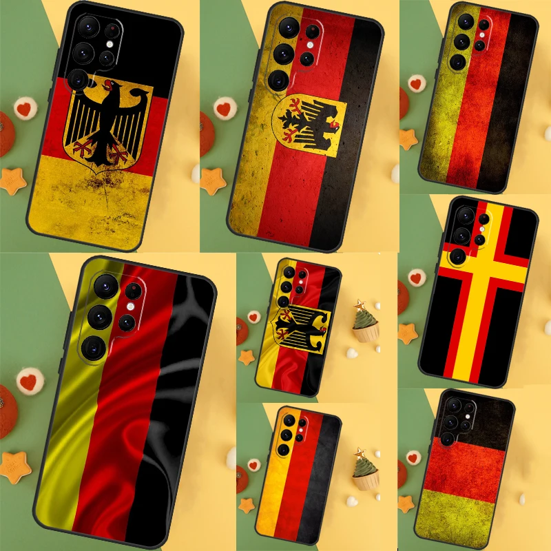 Germany Flag Banner Funda For Samsung Galaxy S24 Ultra S23 S22 Plus S21 S20 FE S8 S9 S10 Note 10 20 Ultra Case