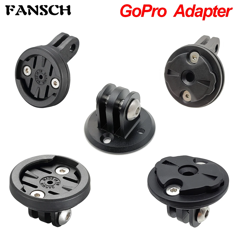 Garmin-Gopro câmera farol adaptador, Mount Holder, suporte adaptador, liberação rápida, Garmin Wahoo Bryton, K-EDGE