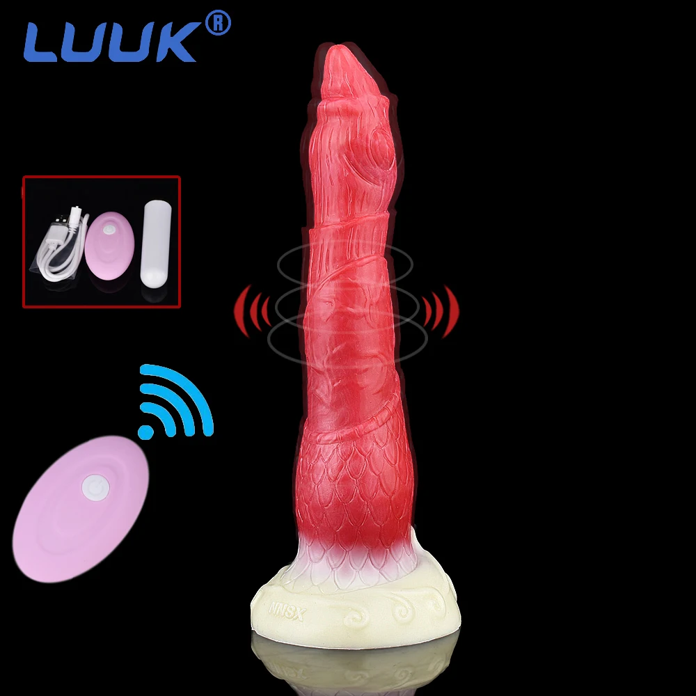 

LUUK Remote Control Sex Toys For Women Soft Silicone Vibrating Dildo G Spot Stimulate Orgasm Pleasure Fake Prostate Massager