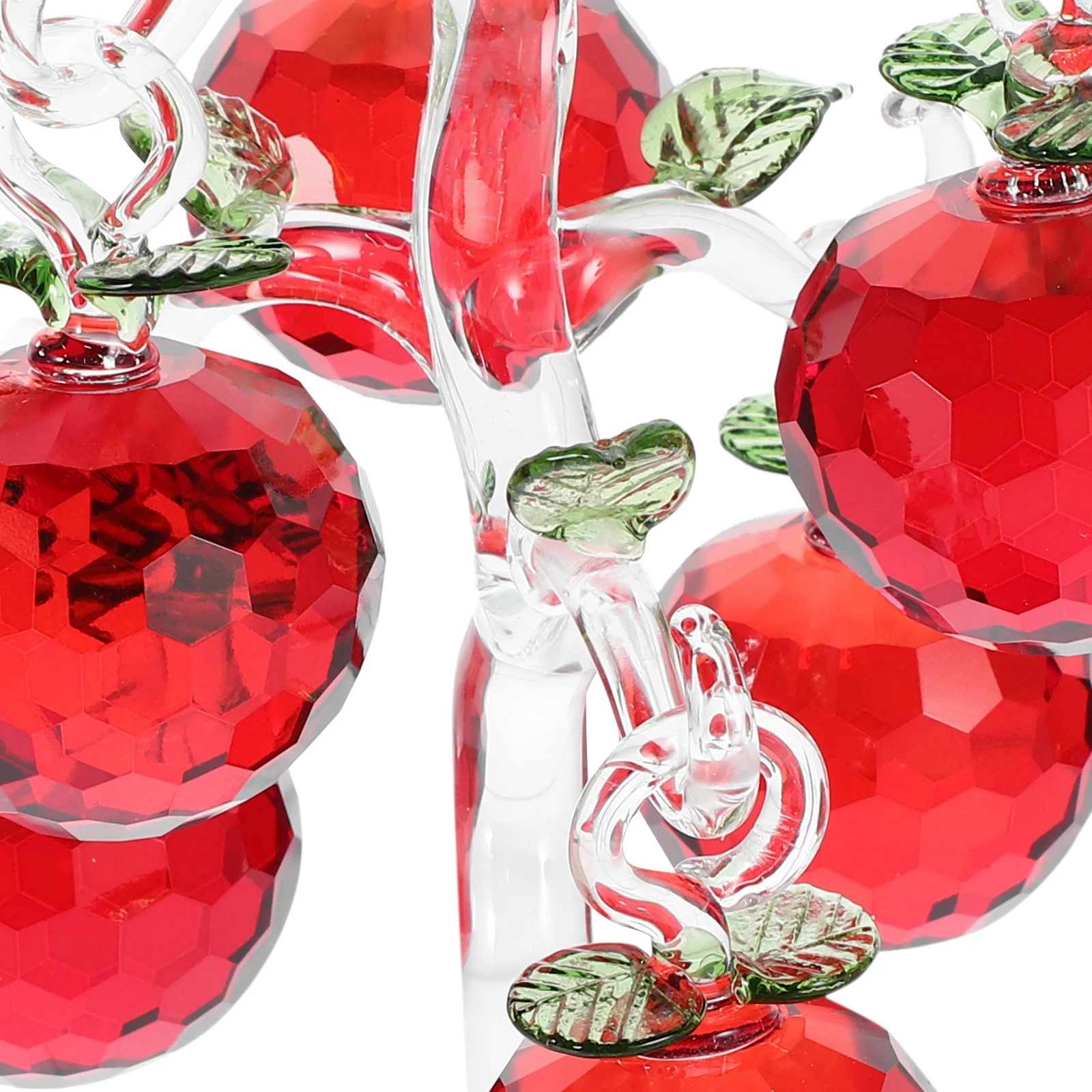 

Crystal Fruit Figurine Home Decoration Artificial Tree Desktop Room Decorations Apples Ornament