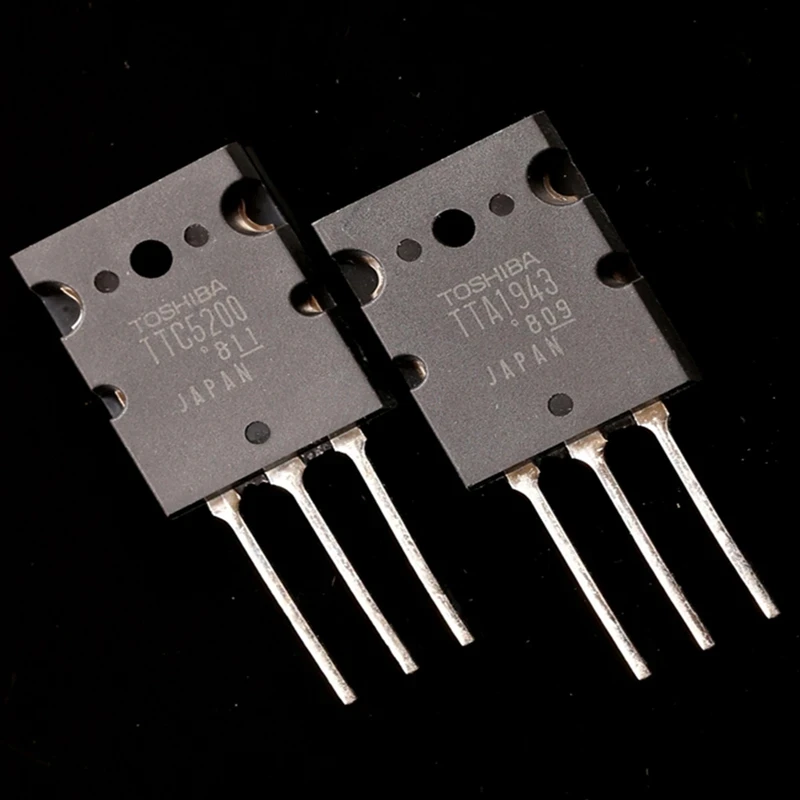 10PCS/5pairs/10pairs Japan TTA1943 TTC5200 2SA1943 2SC5200 TO-3PL  Japan amplifier transistor 230V 15A 100% Real Original