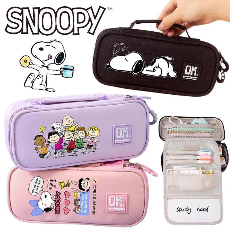 

Ручка-карандаш большой вместимости Snoopy, милый мультяшный, многофункциональный, канцелярские принадлежности для студентов, школьные принадлежности, детский подарок