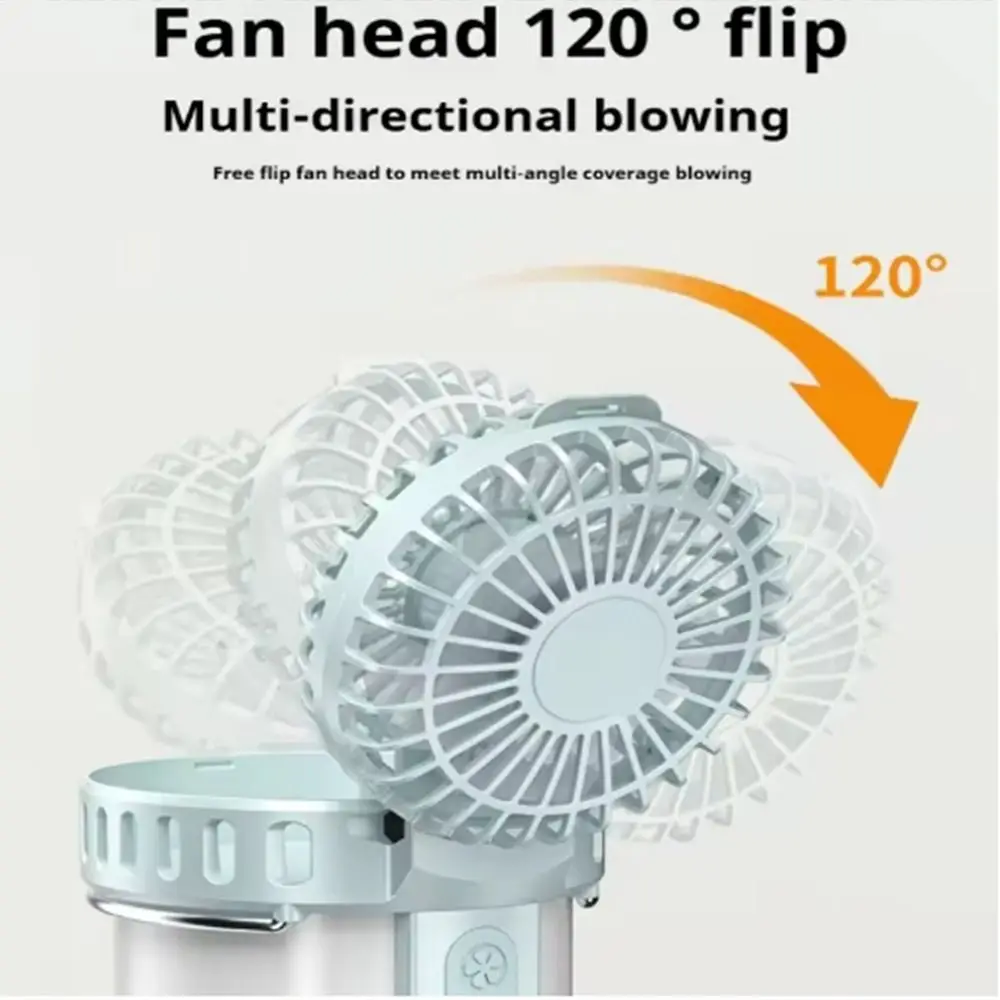 3-in-1 LED Light with Fan Three Wind Speed Rechargeable Camping Tent Light Multi-function Portable Searchlight Emergency