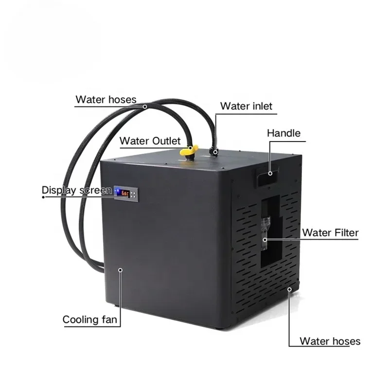 

1/3HP Water Chiller with Filter Cold Water Therapy Chilling Equipment 0.3HP Water Chiller for Bath