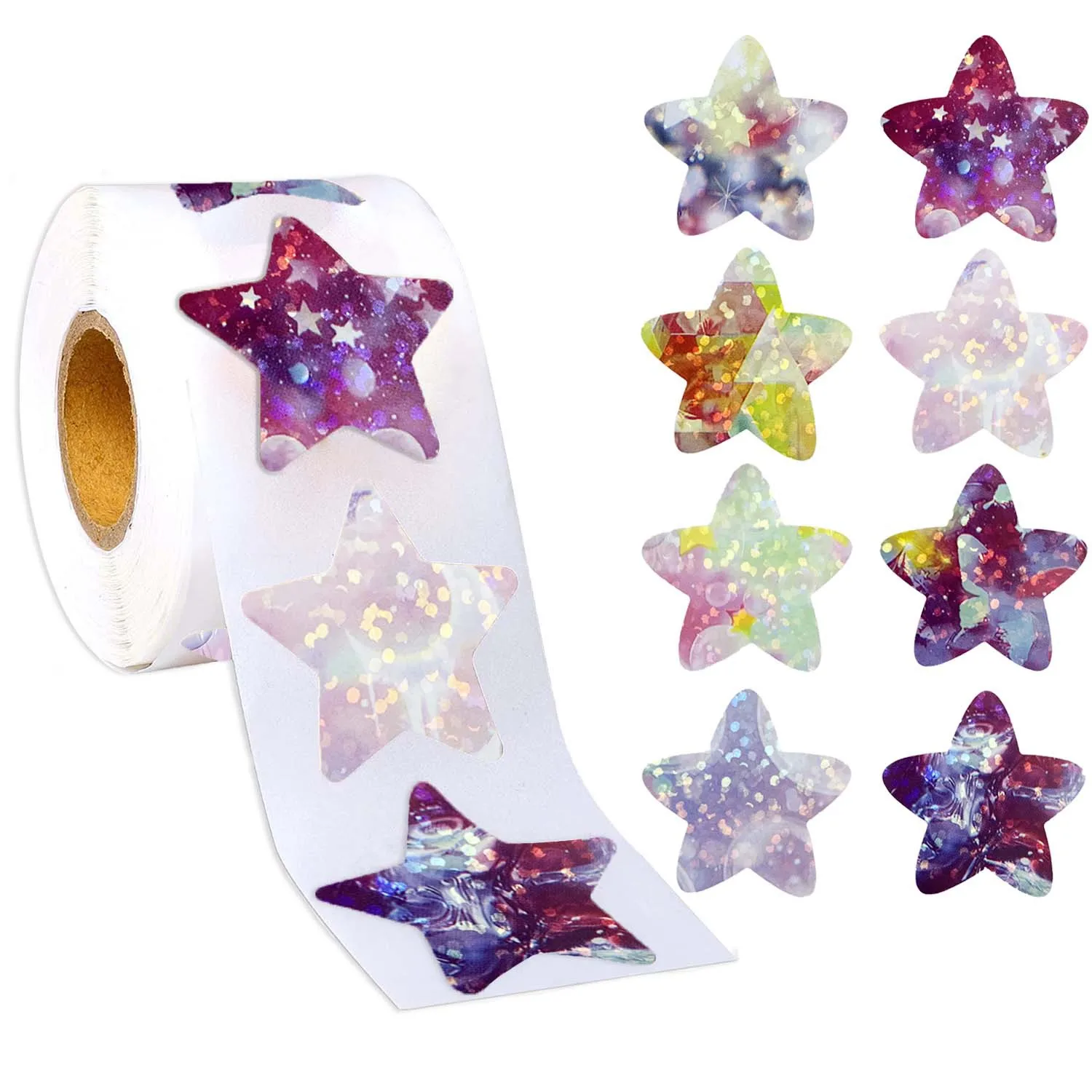 500pcs/roll Multi-color Star Sticker Cartoon Space Elements Stickers Birthday Wedding Decor Seal Sticker Invitation Sticker