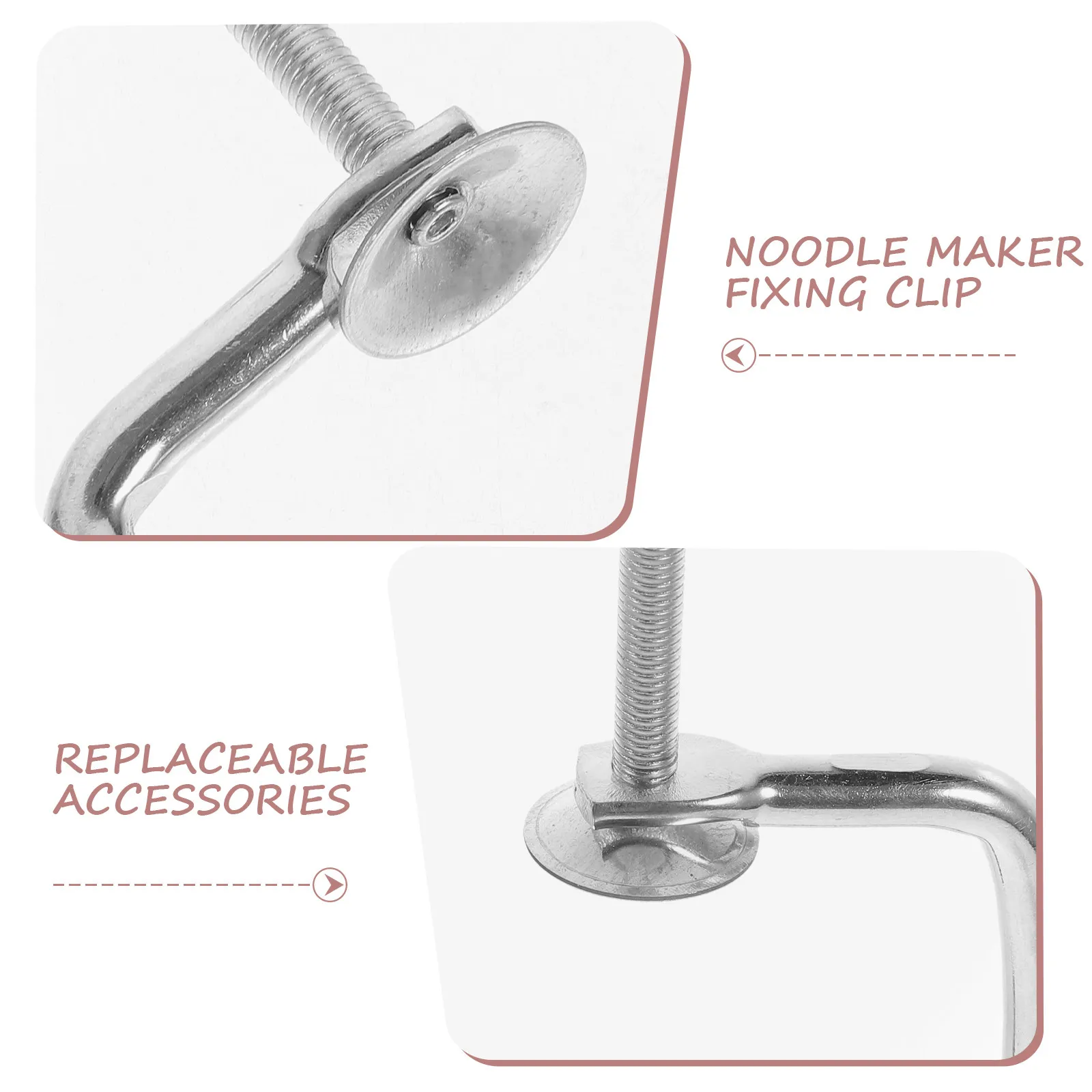 1pc Pasta Machine Fixing Clip Replacement For Manual Noodle Maker Heavy Duty Clamp Accessory Kitchen Bar Tools