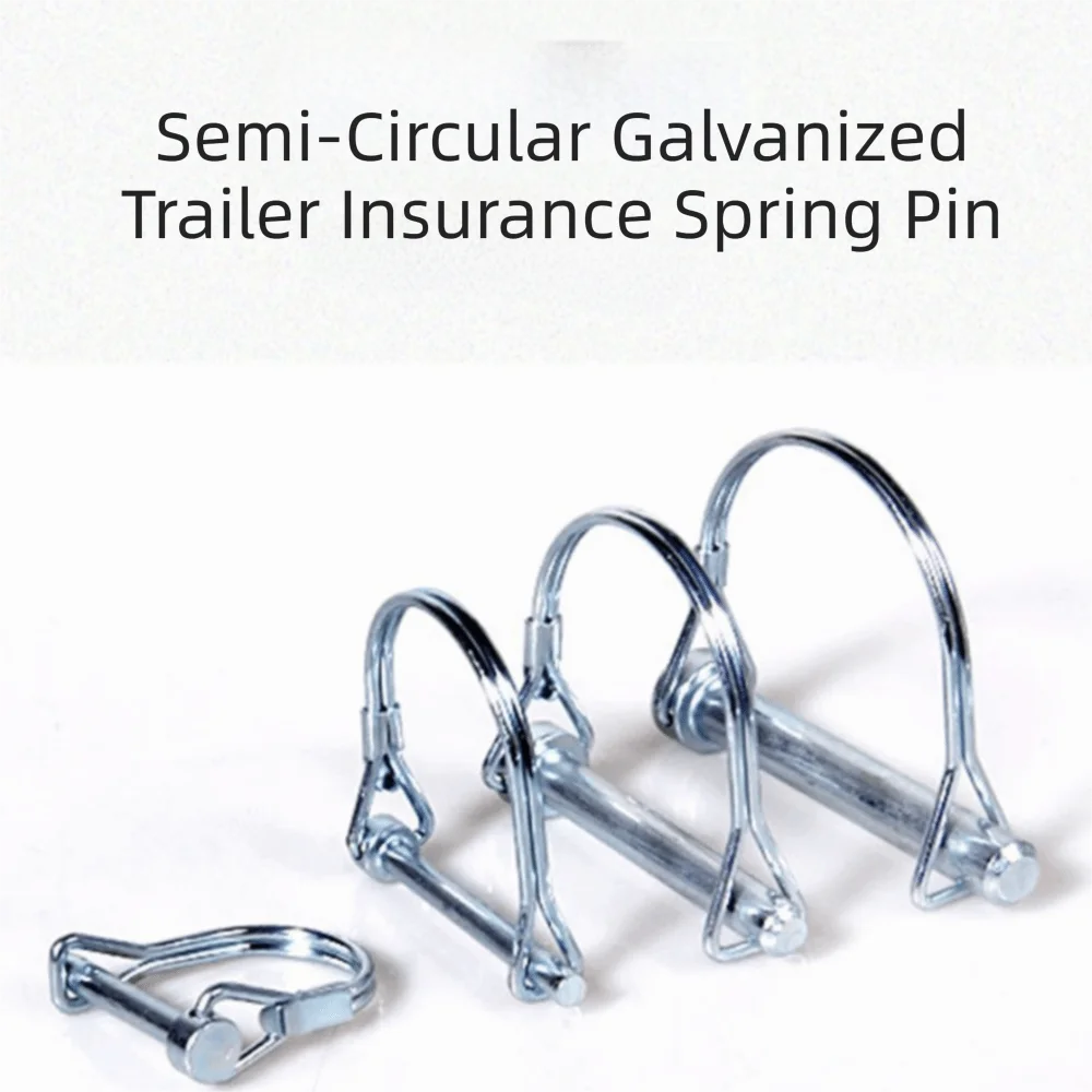 

Heavy Duty Trailer Coupler Pin D Shape Round Loop Trailer Locking Pin Corrosion Resistance Split Coupler Safety Pin
