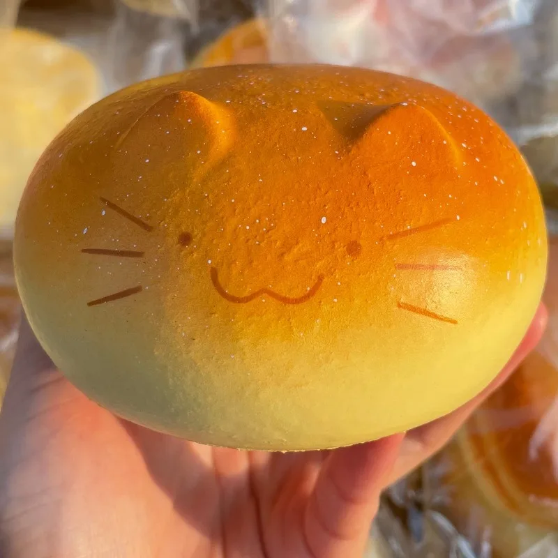 Cute Squishy Totoro Bread Fidgets Toys Soft Kitty Bread Venting Squeeze Toy Relieve Anxiety Anti Stress Toy for Adults Gift image 3