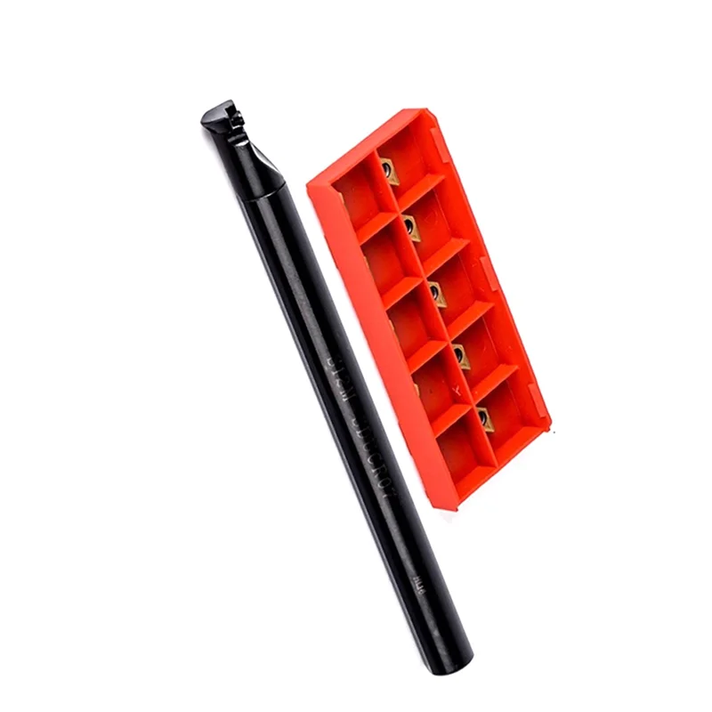 

ABBN-4X 12Mm Lathe Turning Tool Holder Boring Bar DCMT 10Pcs 0702 Carbide Insert Handle Andwrench Forlathe Turning Tool